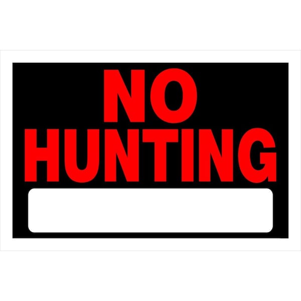 Hillman No Hunting, Plastic, 7.99 in x 12 in 839940 - main